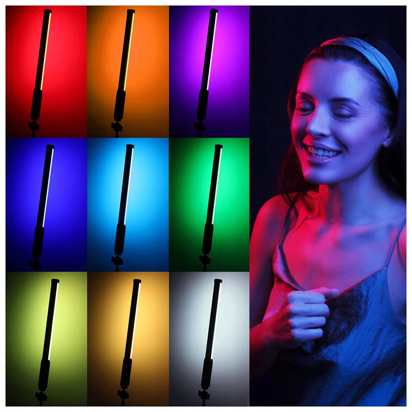 Studijinė RGB lempa Ulanzi VL119 VLOG šviesos kardas LED akumuliatorinė