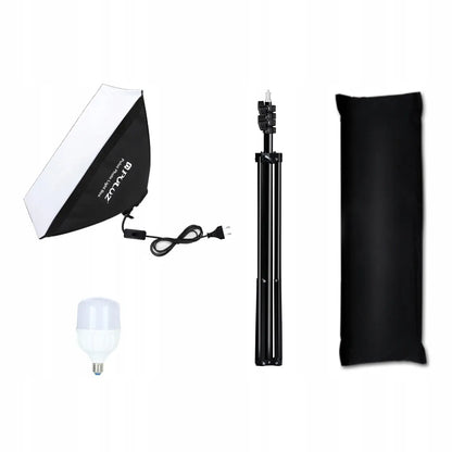 Studijinis apšvietimas Puluz softbox 50x70 cm su LED lempute