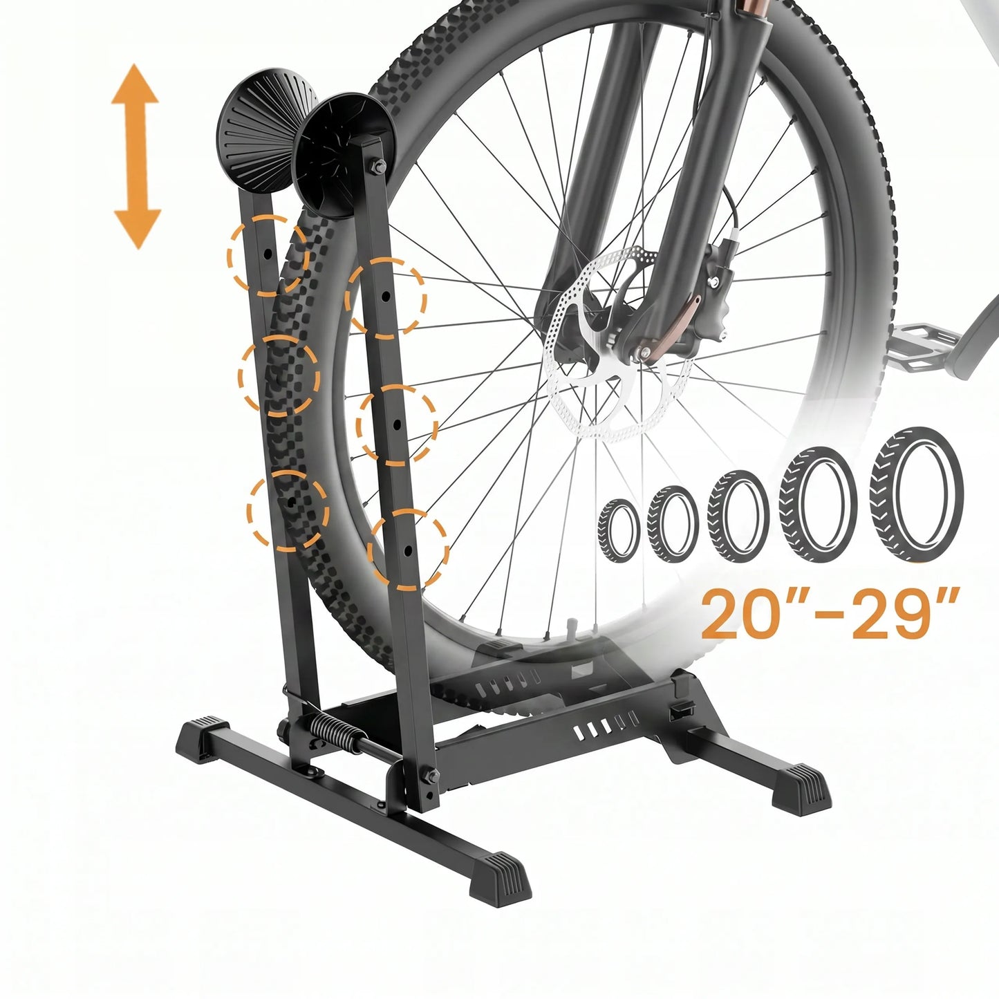 Sulankstomas dviračių stovas Boste F1 laikiklis dviračiui 20-29'' 35 kg