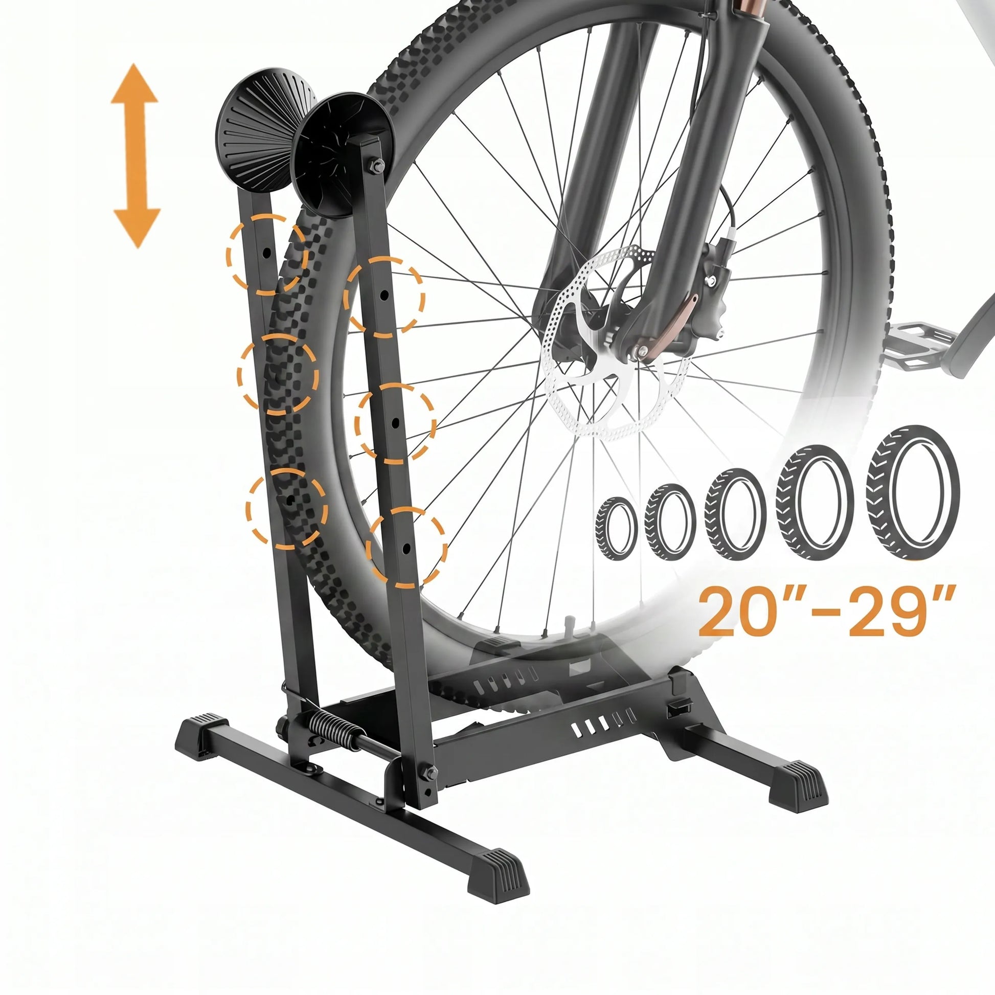 Sulankstomas dviračių stovas Boste F1 laikiklis dviračiui 20-29'' 35 kg