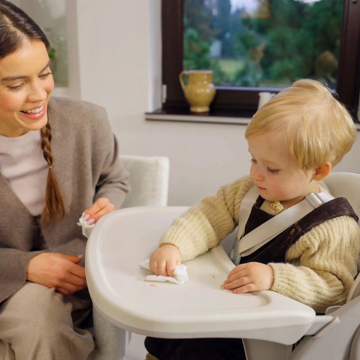 Sulankstomas maitinimo krėslas „Kinderkraft TINO“ 3 viename, kompaktiškas, reguliuojamas
