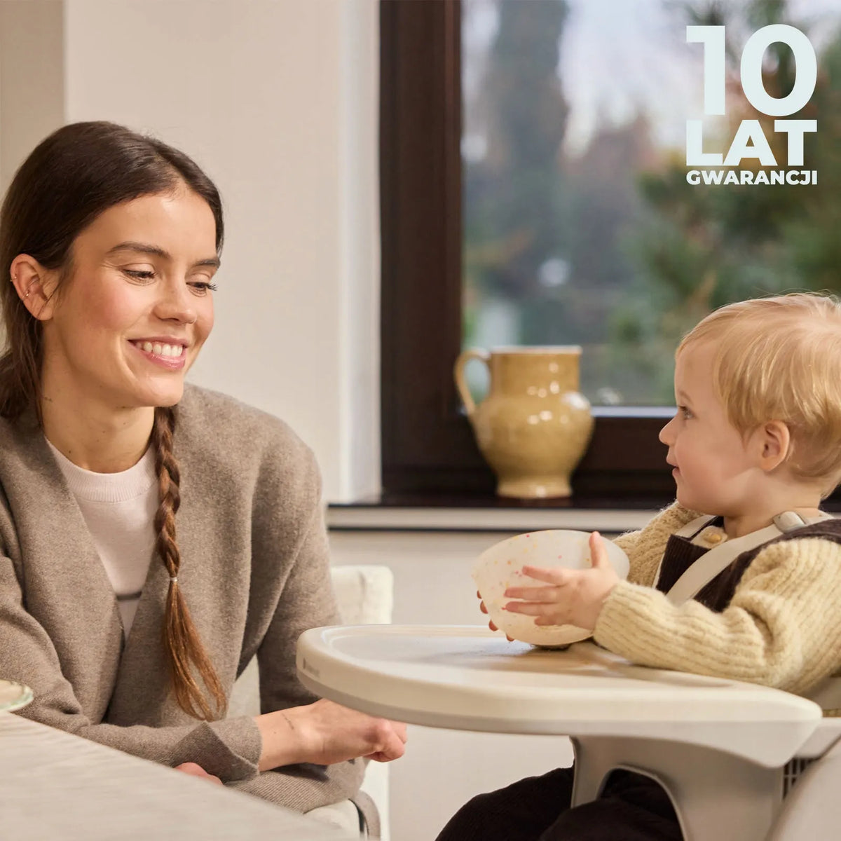 Sulankstomas maitinimo krėslas „Kinderkraft TINO“ 3 viename, kompaktiškas, reguliuojamas