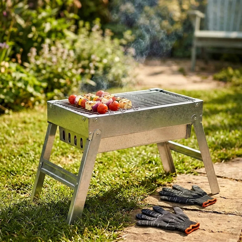 Sulankstomas nešiojamas anglinis grilis Vilde, sodo ir iškylų, 46 cm