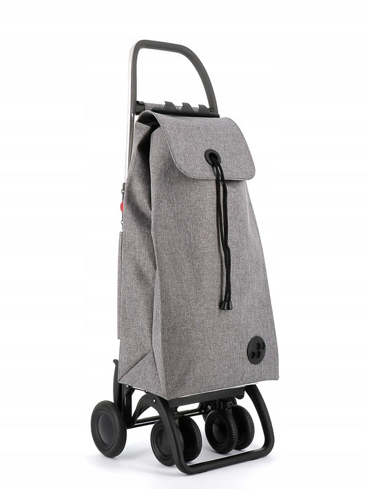 Sulankstomas pirkinių vežimėlis „Rolser I-Max Tweed 4LT“, 4 ratai, 2 pasukami, pilkas