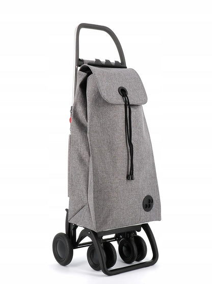 Sulankstomas pirkinių vežimėlis „Rolser I-Max Tweed 4LT“, 4 ratai, 2 pasukami, pilkas