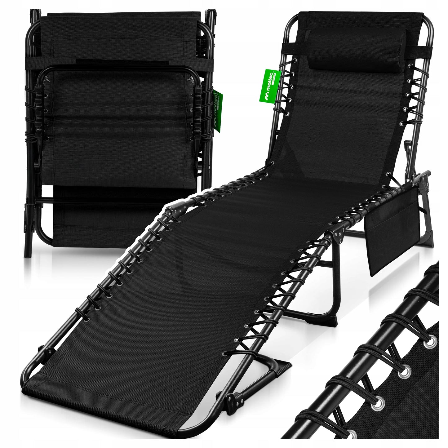 Sulankstomas sodo gultas Maltec OASIS BLACK