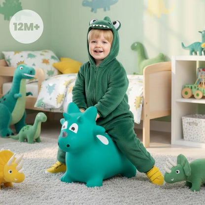 „Sun Baby Dino“ guminis šokliukas vaikams su pompa, nuo 12 mėn.