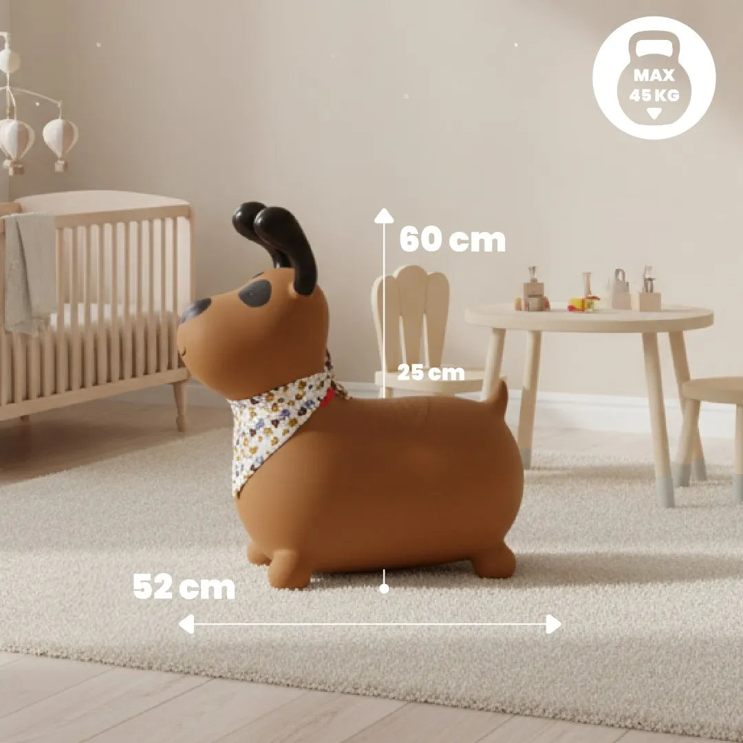 Sun Baby guminis šokliukas vaikams „REKSIO“ su pompa ir bandana