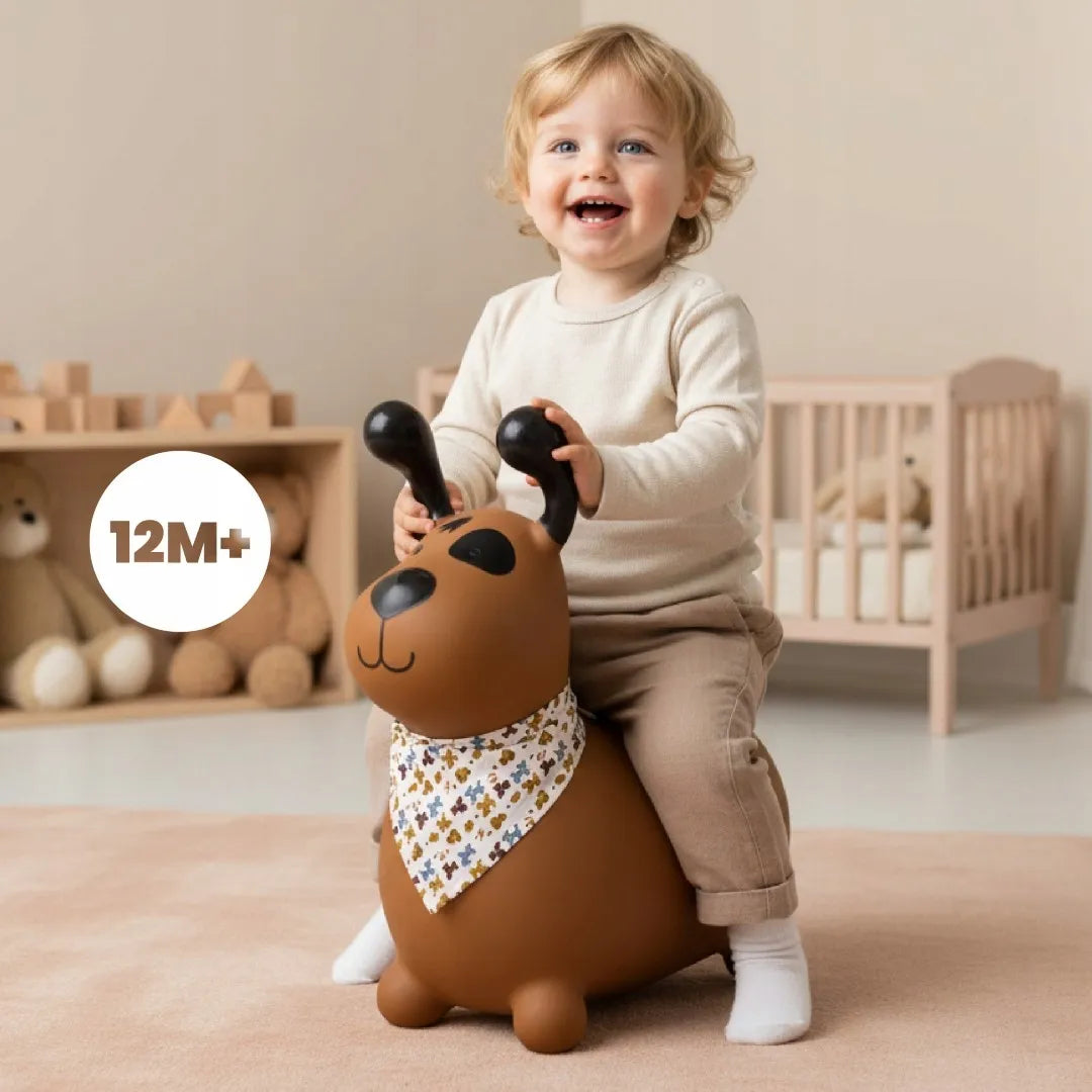 Sun Baby guminis šokliukas vaikams „REKSIO“ su pompa ir bandana