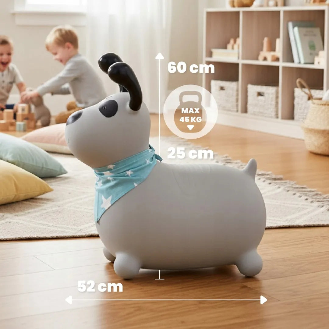 „Sun Baby REKSIO“ guminis šokliukas vaikams su pompa ir bandana