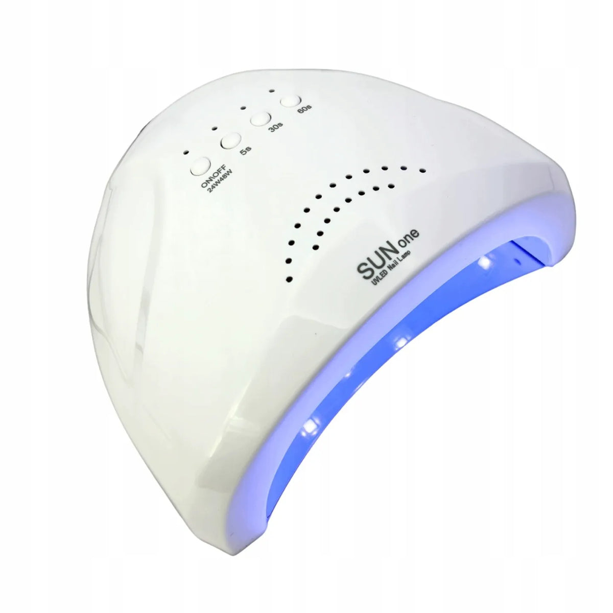 SUN one 48 W LED ir UV nagų lempa hibridiniam lakavimui ir geliui, balta