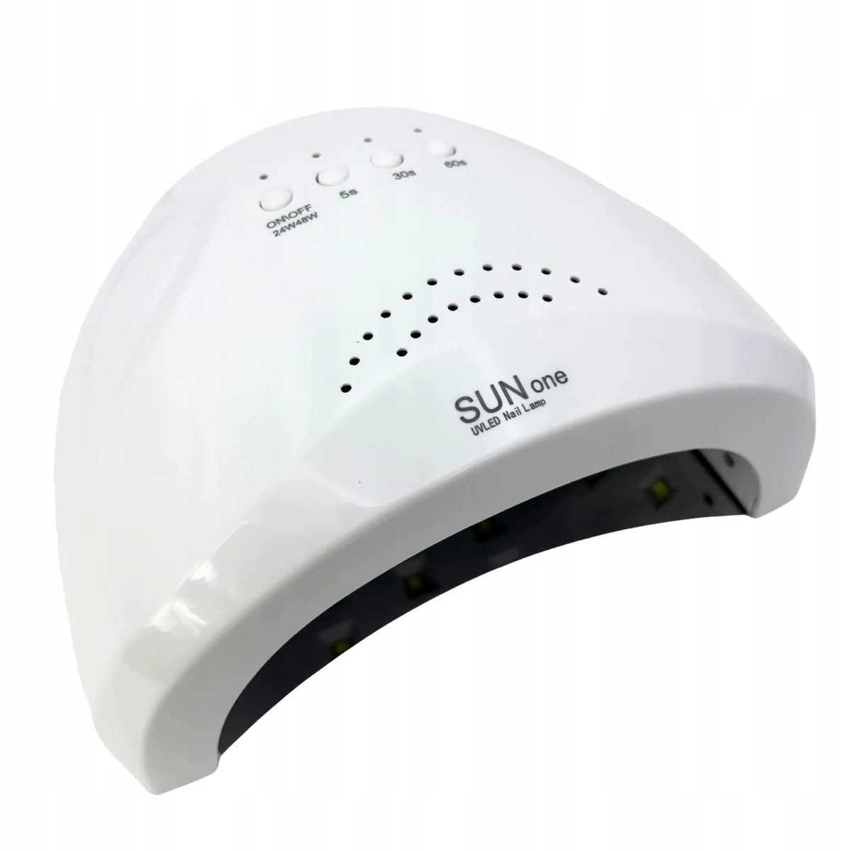 SUN one 48 W LED ir UV nagų lempa hibridiniam lakavimui ir geliui, balta