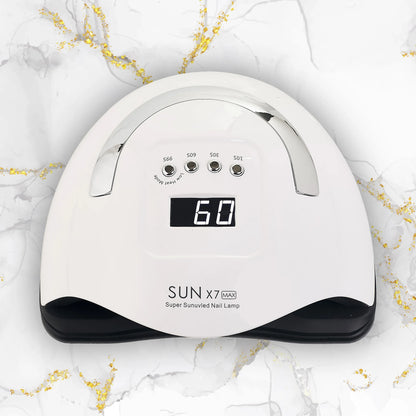 SUN X7 LCD DUAL UV LED nagų kietinimo lempa, 220 W, manikiūrui ir pedikiūrui