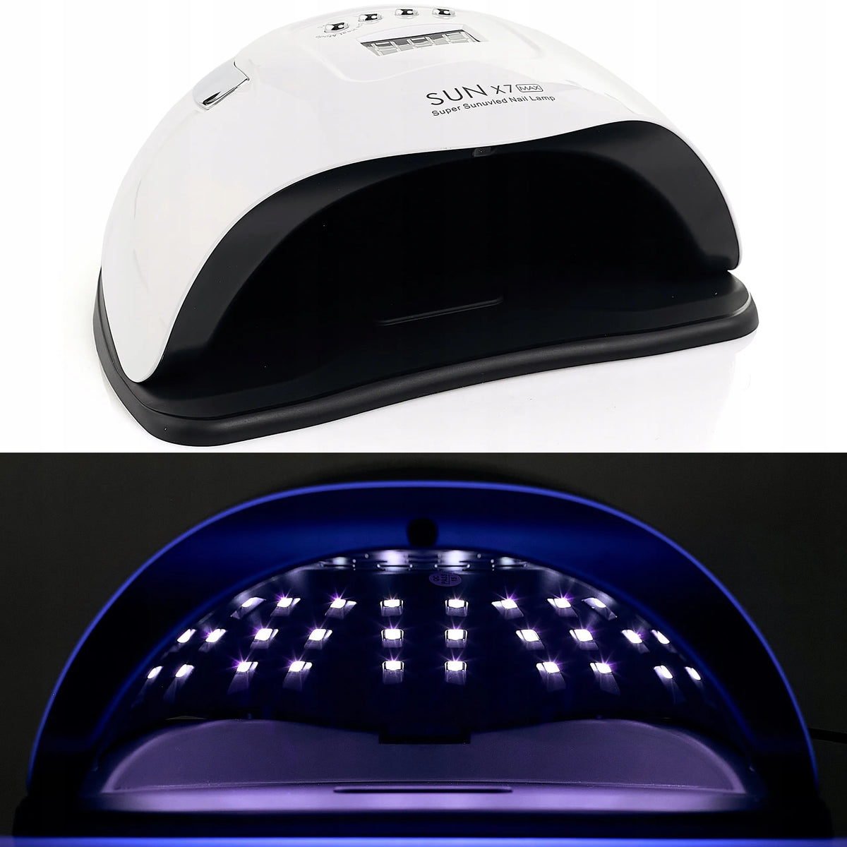 SUN X7 LCD DUAL UV LED nagų kietinimo lempa, 220 W, manikiūrui ir pedikiūrui
