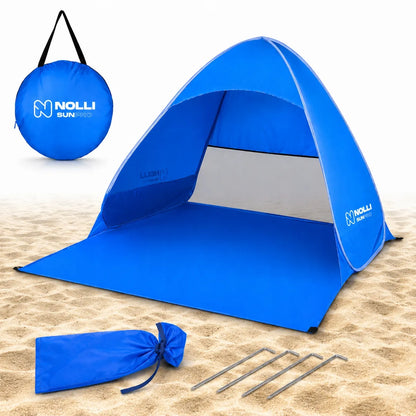 Sunpro Blue Lagoon savaime išsiskleidžianti paplūdimio palapinė vaikams su UV apsauga