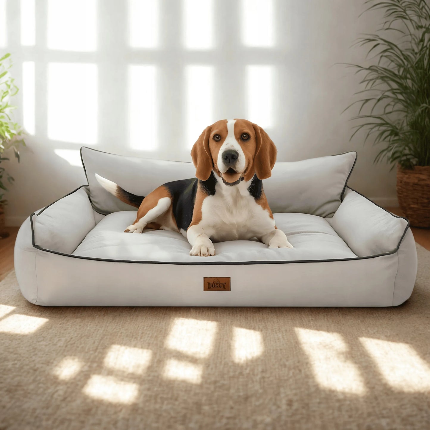 Šuns gultas – vandeniui atsparus aptvaras – šuns sofa – XL 82x63 cm