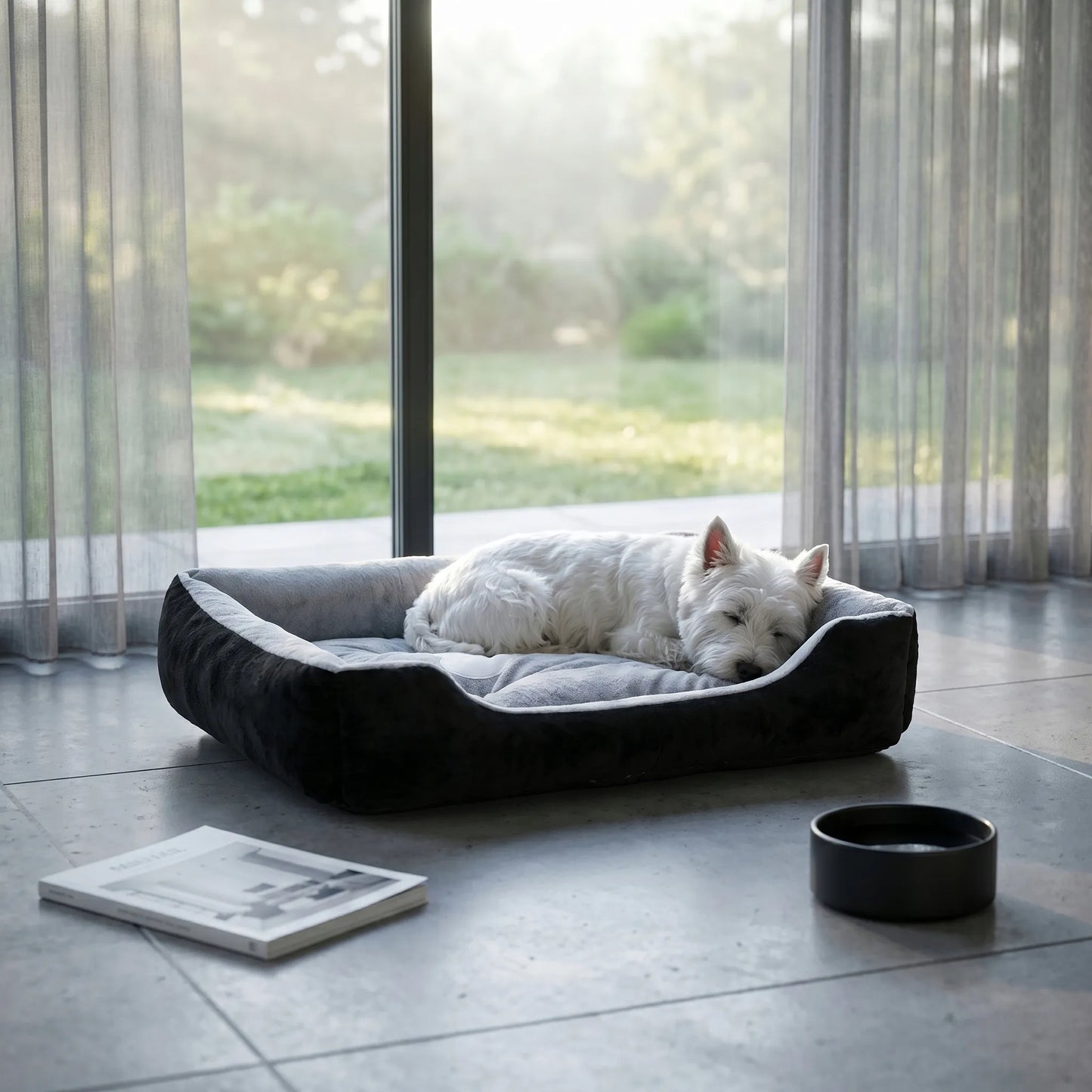 Šuns guolis, lova, sofutė, narvelis, pagalvė, minkštas, 80x60 cm XXL