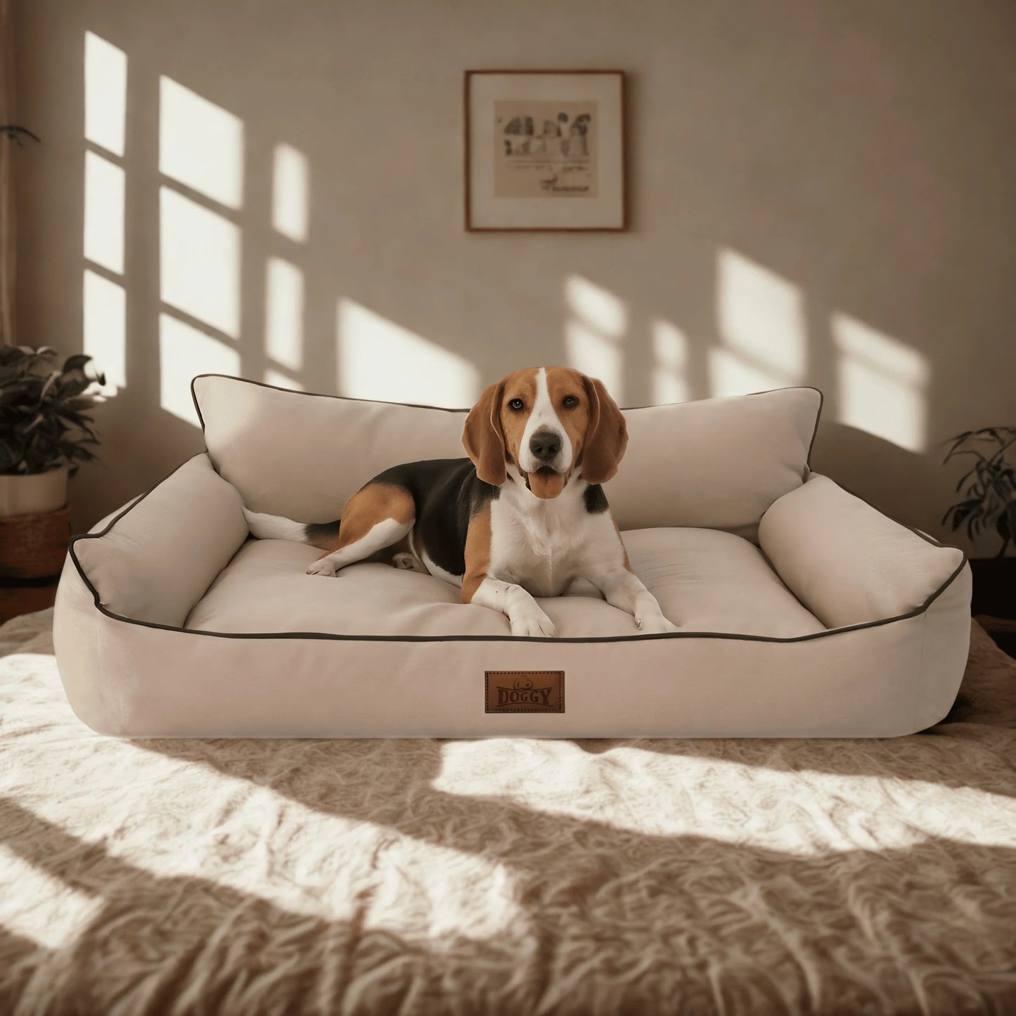 Šuns guolis - vandeniui atsparus aptvaras - šunų sofa - XL 82x63 cm