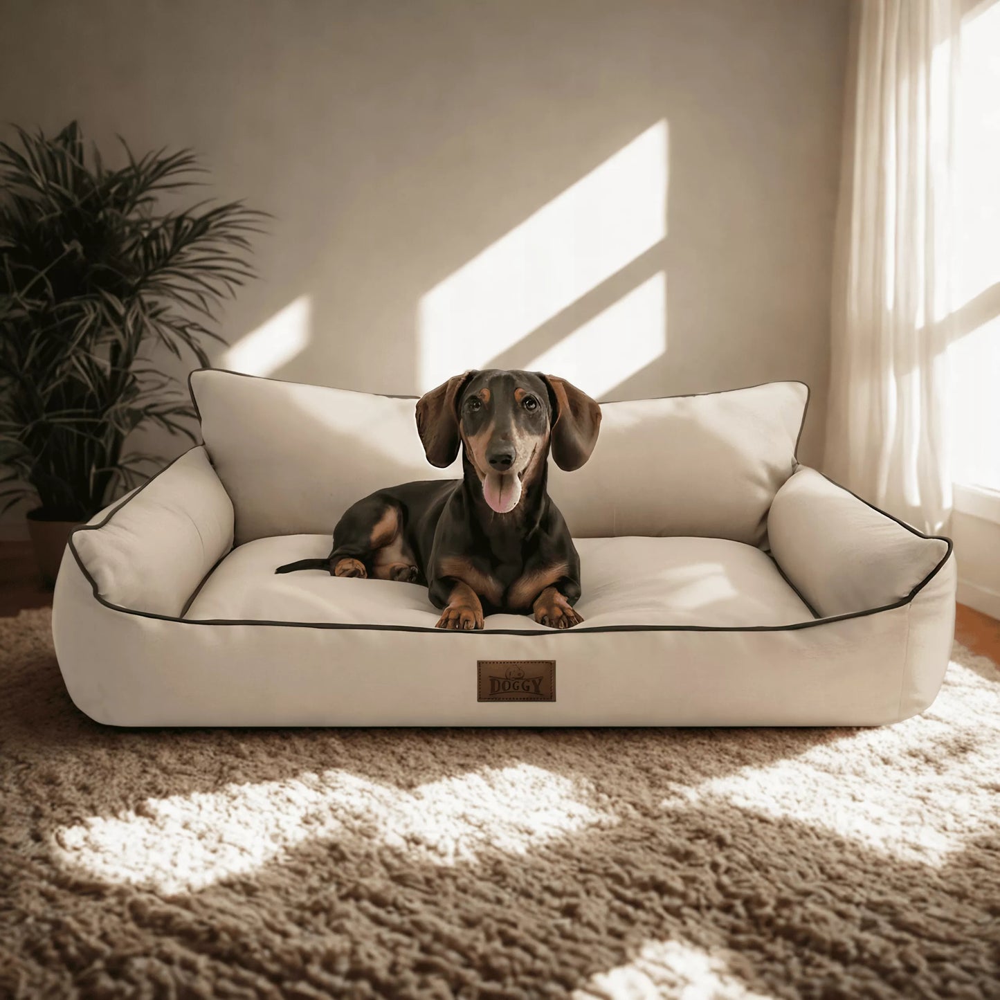 Šunų guolis – vandeniui atsparus aptvaras – šunų sofa – L 64x49 cm