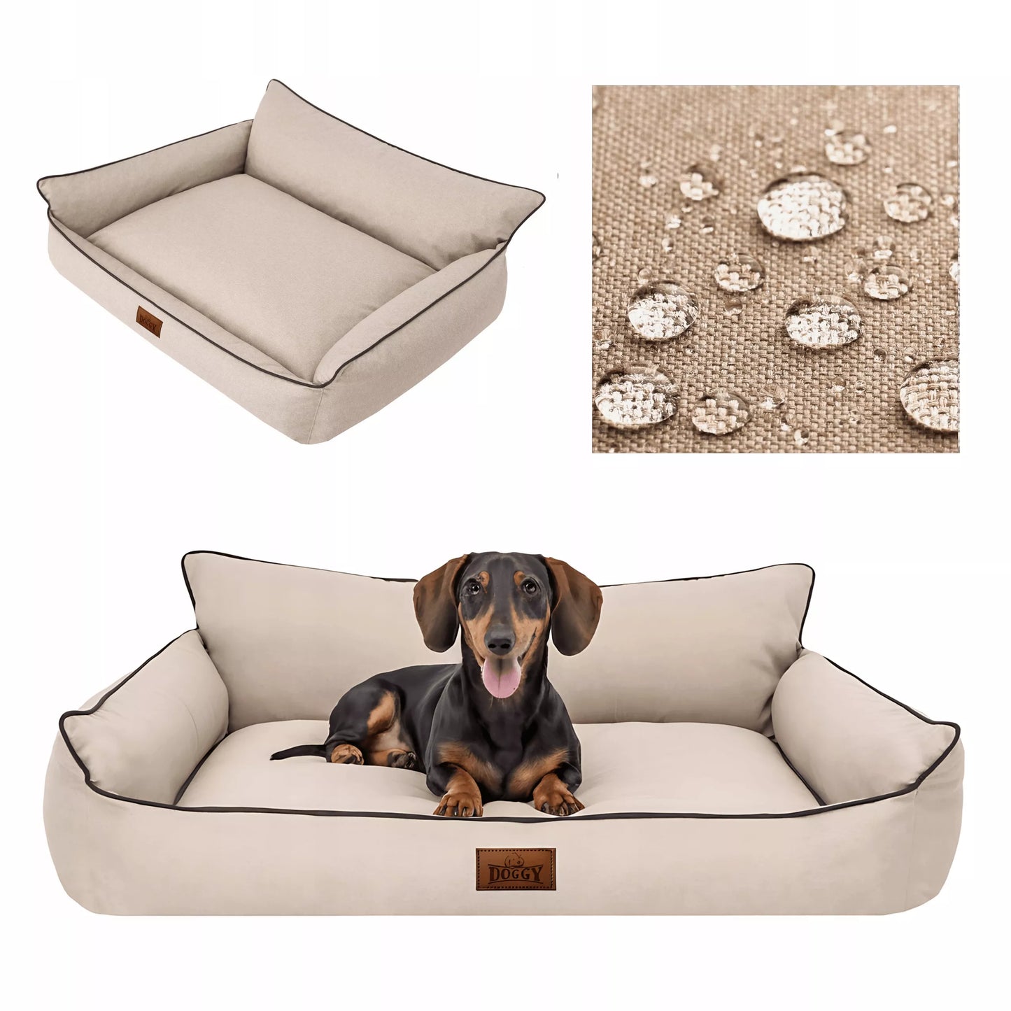 Šunų guolis – vandeniui atsparus aptvaras – šunų sofa – L 64x49 cm