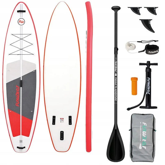 SUP irklentė FunWater SUPFW69C 3,35 m (raudona-balta)