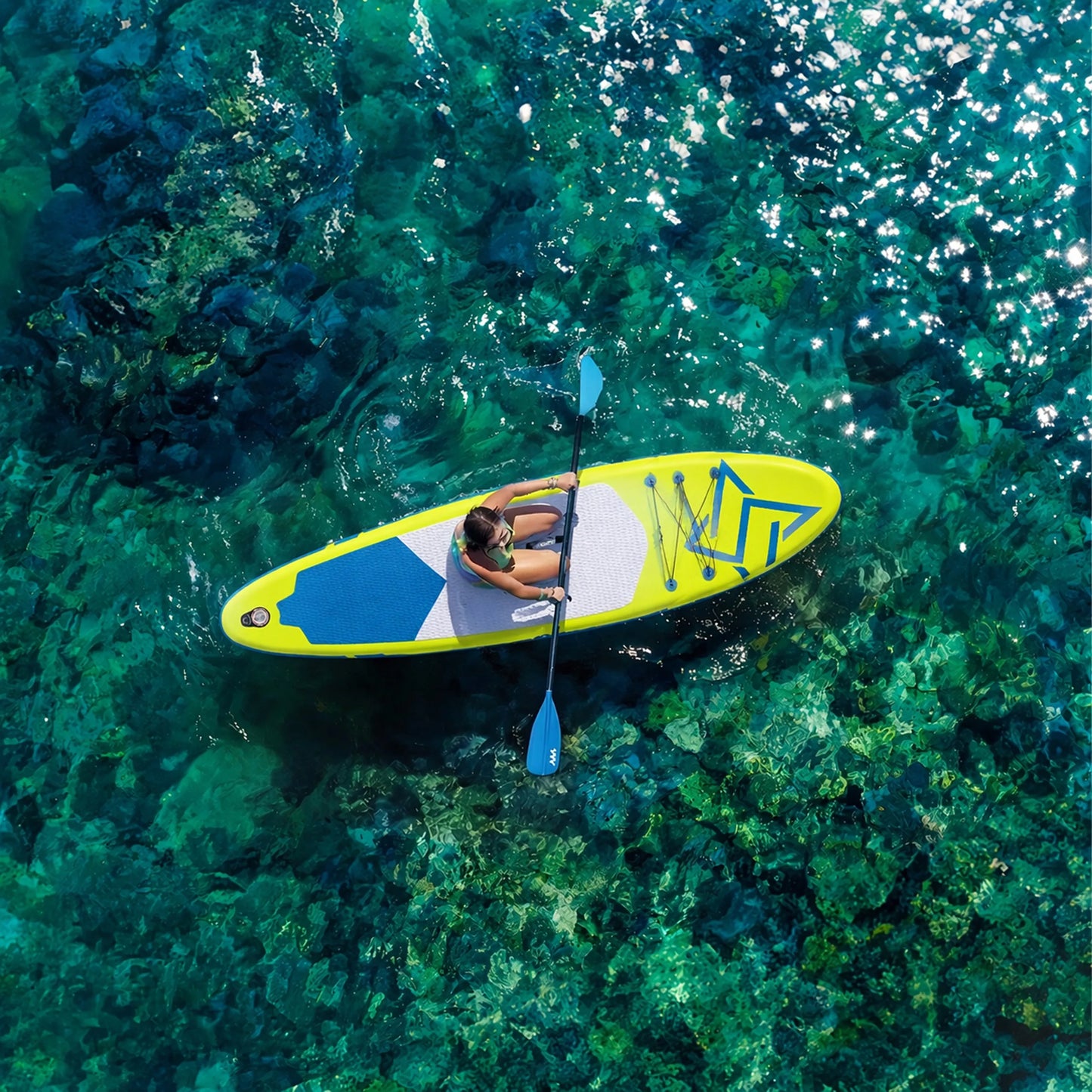 SUP irklentė su priedais, pripučiama, 305 cm