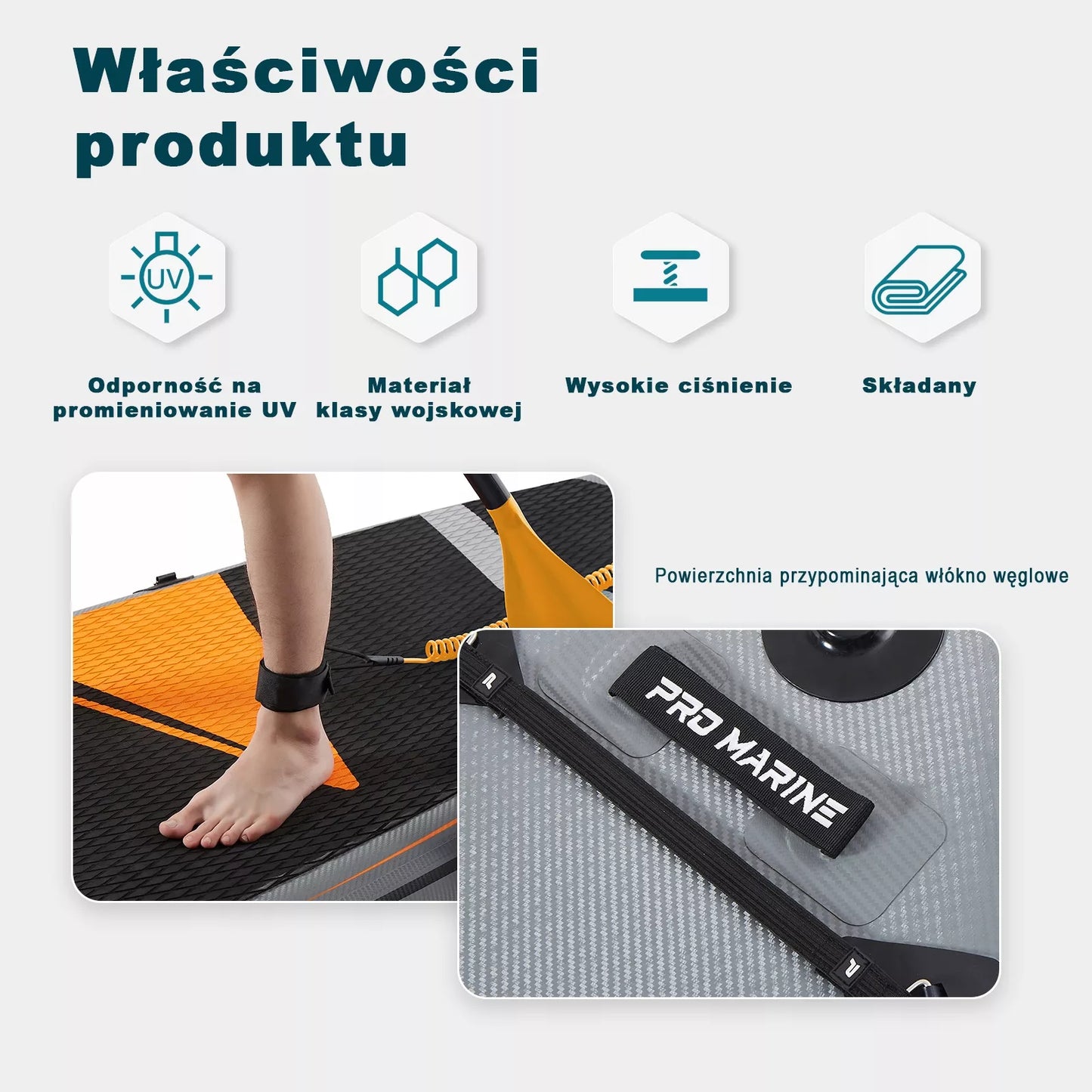 SUP lenta 305cm Stand Up Paddle Pro Marine, rinkinys + sėdynė ir priedai