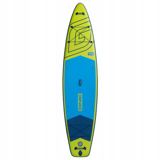 SUP lenta Gladiator ONE 11'4 Touring Lime 2026 + Plūduras + Irklo mentė