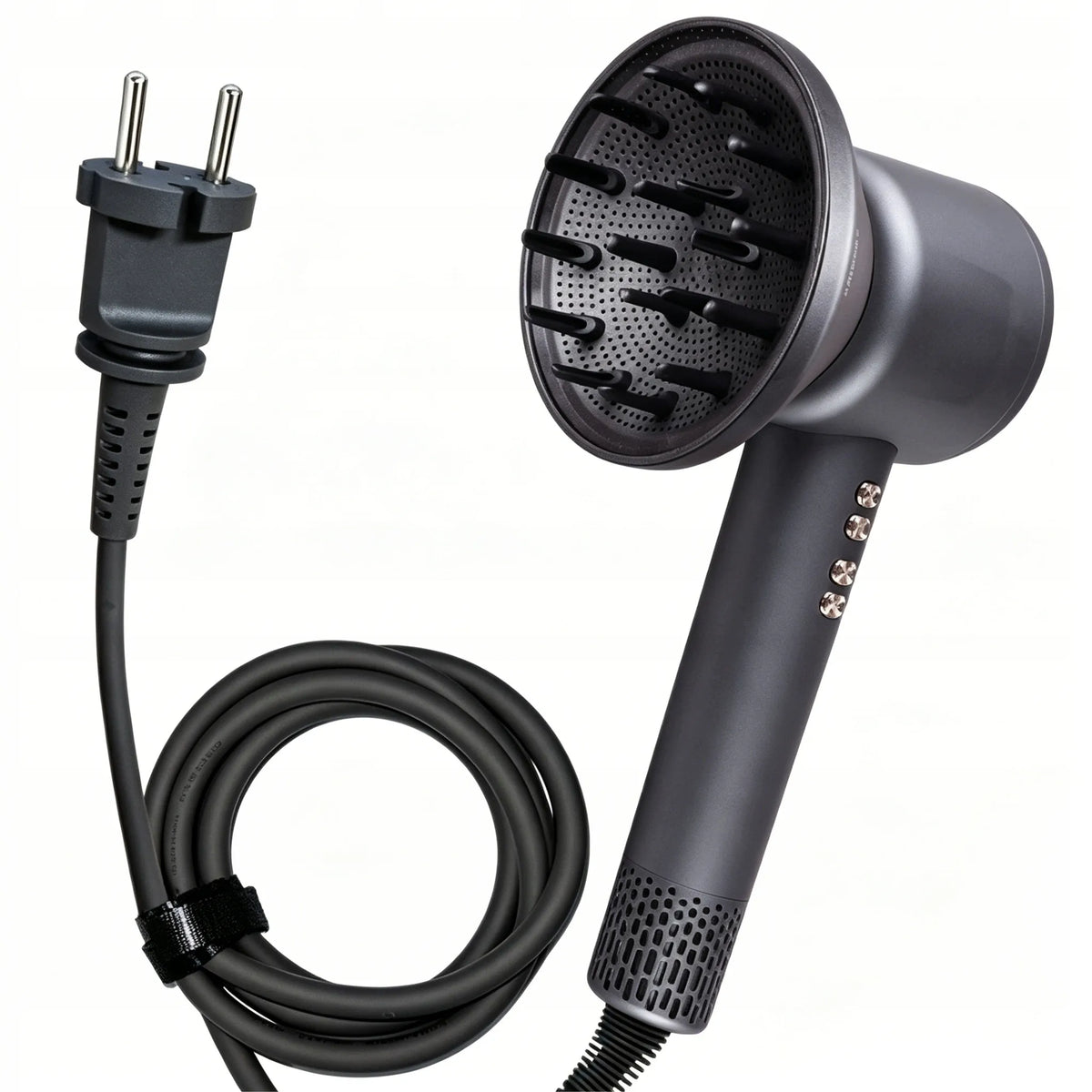 „Super Hair Dryer Girox“ plaukų džiovintuvas su jonizacija, 1600 W, 4 antgaliai
