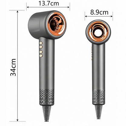 „Super Hair Dryer Girox“ plaukų džiovintuvas su jonizacija, 1600 W, 4 antgaliai
