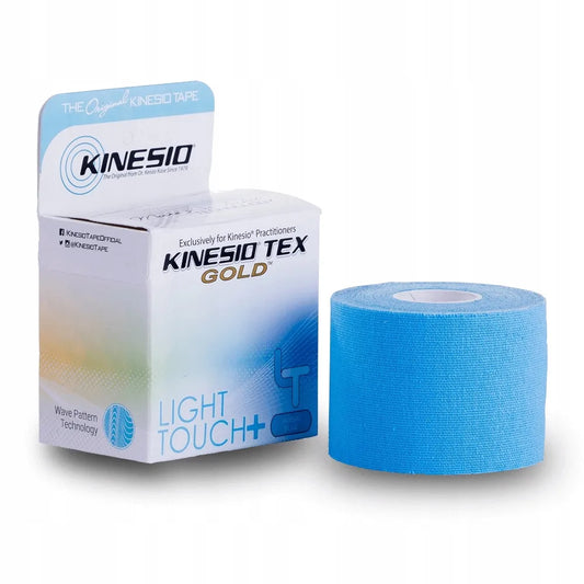 Švelni kineziterapinė juosta estetiniam veido ir krūtinės teipavimui „Kinesio Tex Gold Light Touch+“, 5 m