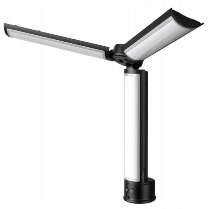 Šviestuvas su 3 LED panelėmis ir IR nuotolinio valdymo pulteliu SEAJIC Oth-AB502 8W AKU 2850 mAh