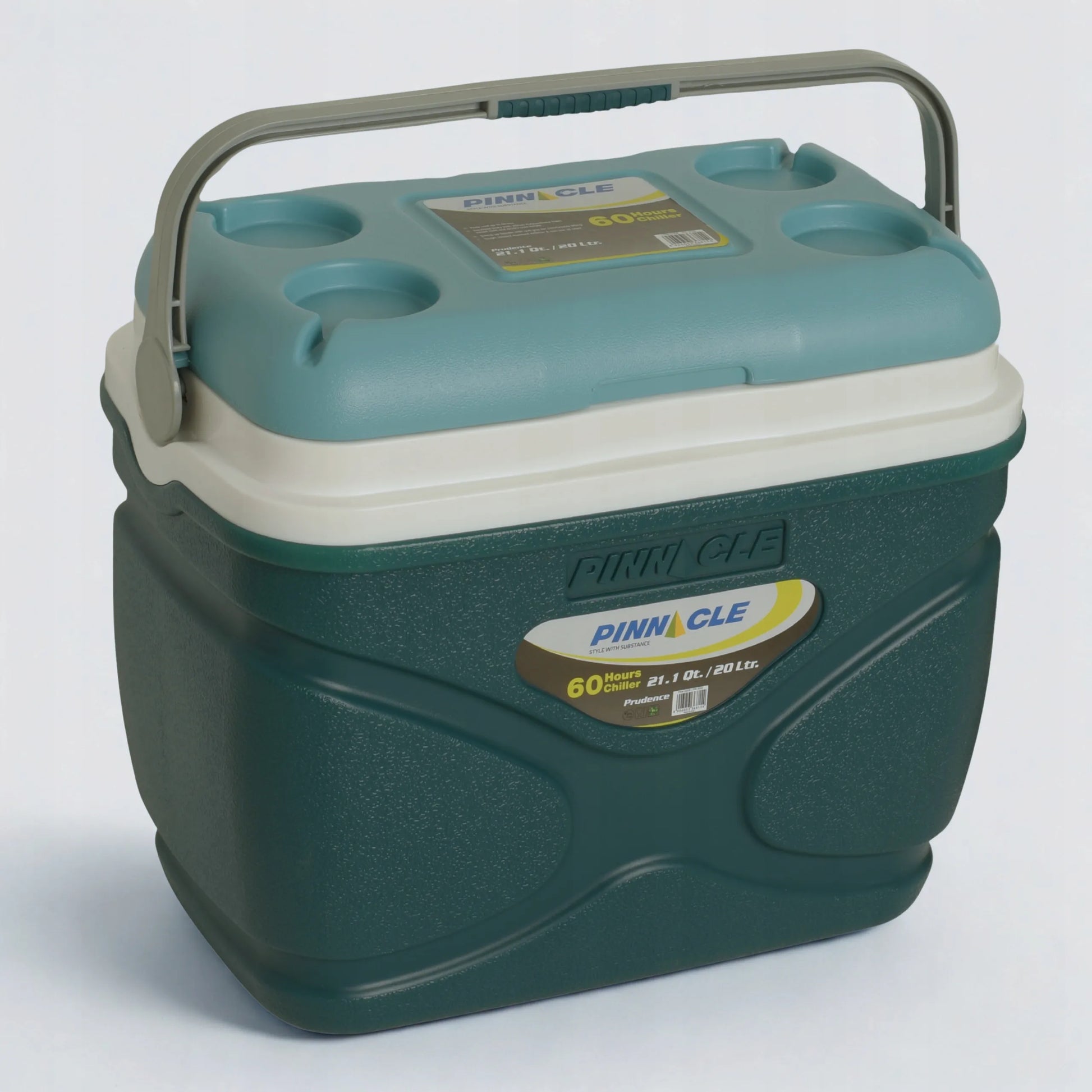 Talpanis kelioninis šaltkrepšis Pinnacle 20L Prudence Green + 4 vnt. šaldymo elementai (2x 500ml, 2x 1000ml)