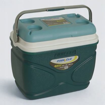 Talpanis kelioninis šaltkrepšis Pinnacle 20L Prudence Green + 4 vnt. šaldymo elementai (2x 500ml, 2x 1000ml)