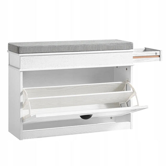 Tapestas batų suoliukas su sėdyne ir stalčiumi 75cm FSR82-L-WG