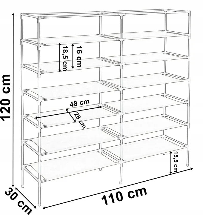 Tekstilinė batų spintelė Gabi, juoda