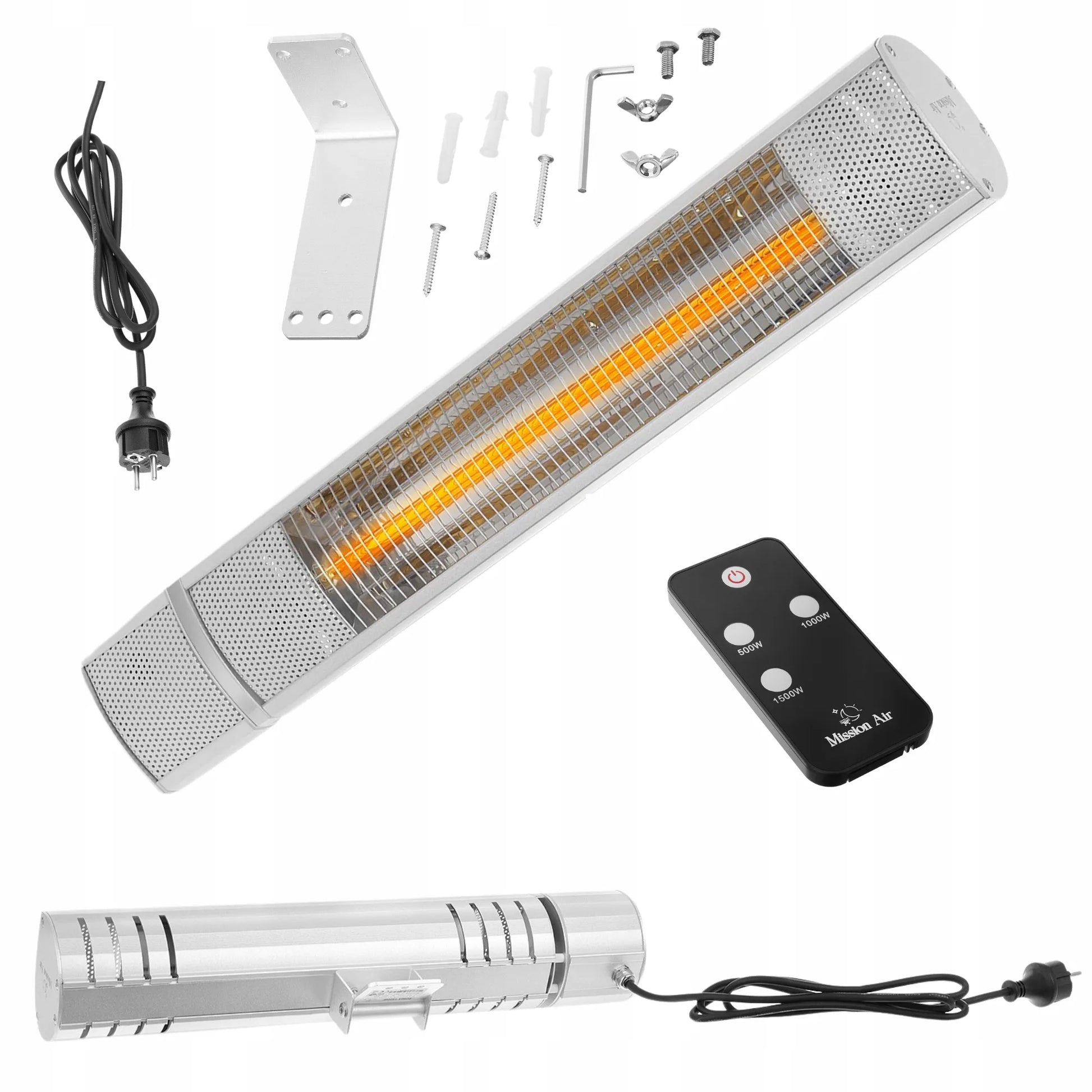 Terasinis infraraudonųjų spindulių šildytuvas ROMA 2000W IP55