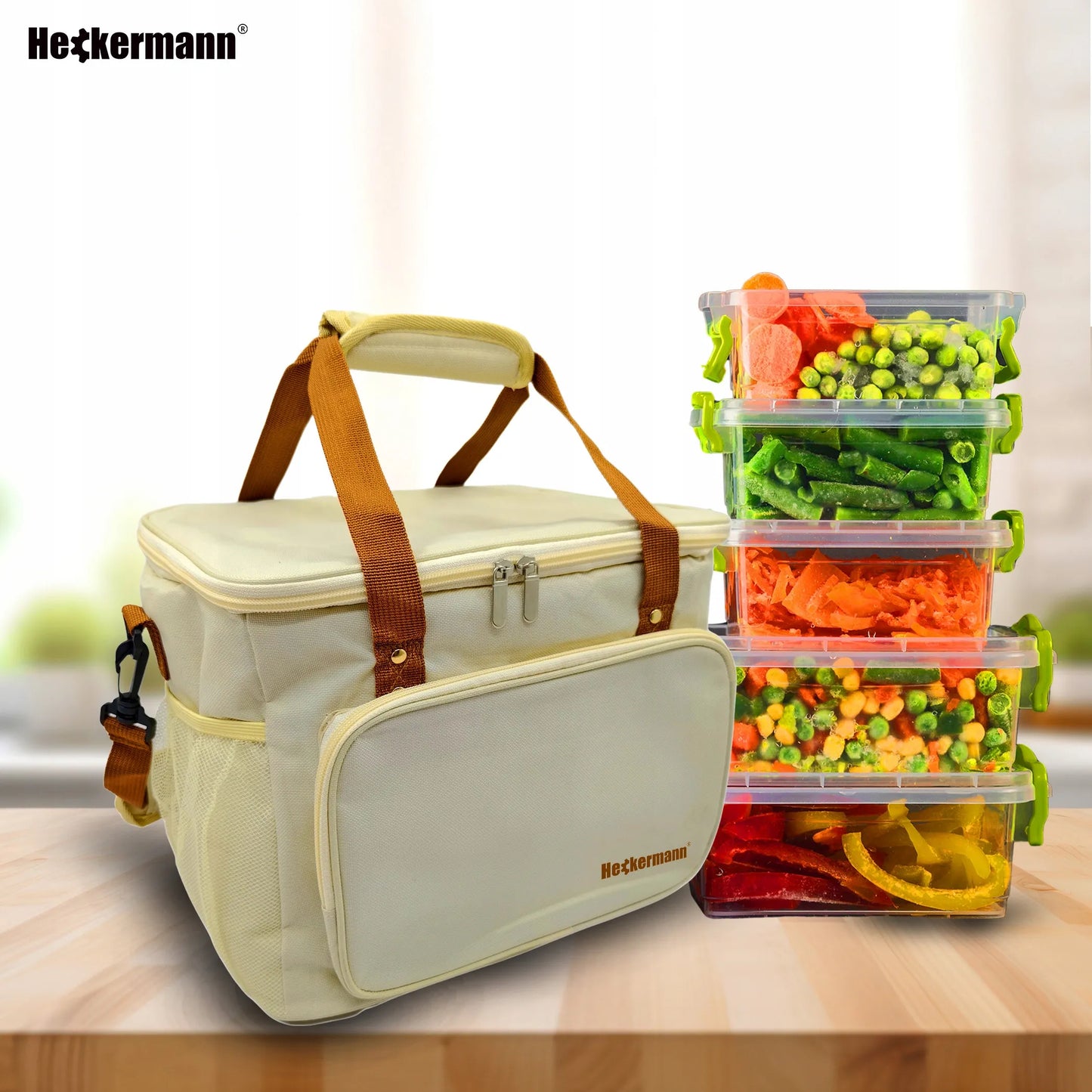 Termomaitė Heckermann 20L, smėlio spalvos
