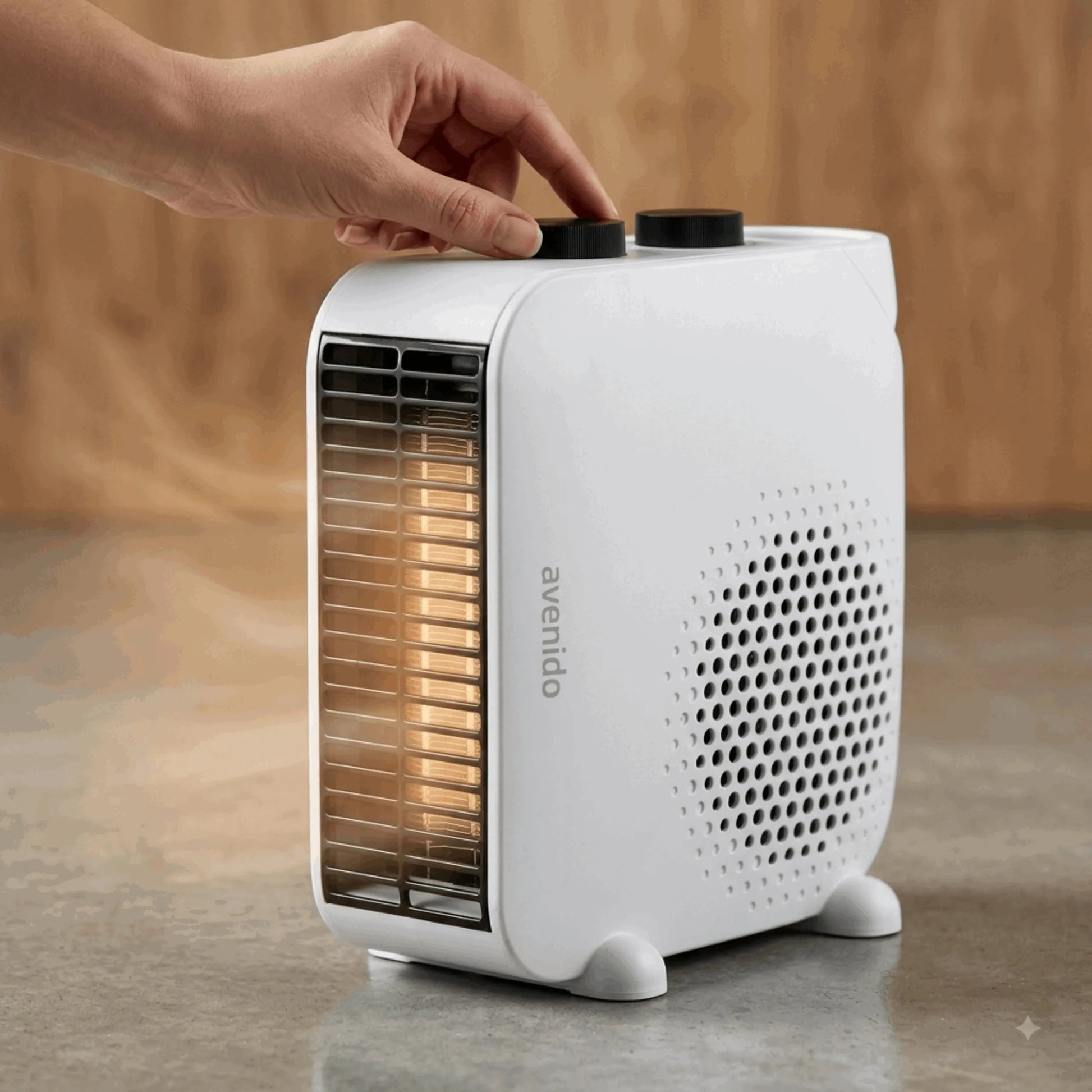 Termoventiliatorius avenido AV7760, elektrinis šildytuvas 2000 W, su termostatu