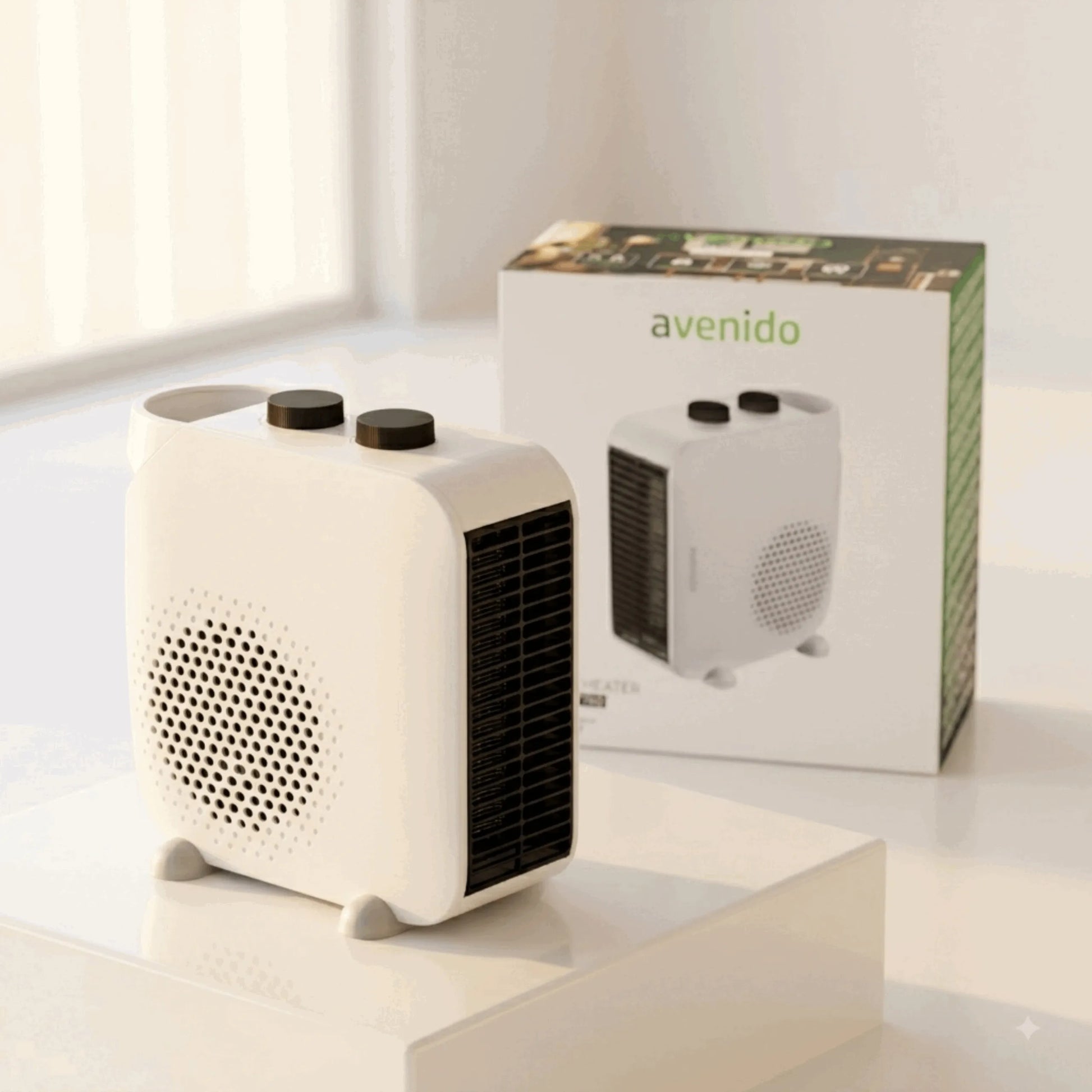 Termoventiliatorius avenido AV7760, elektrinis šildytuvas 2000 W, su termostatu