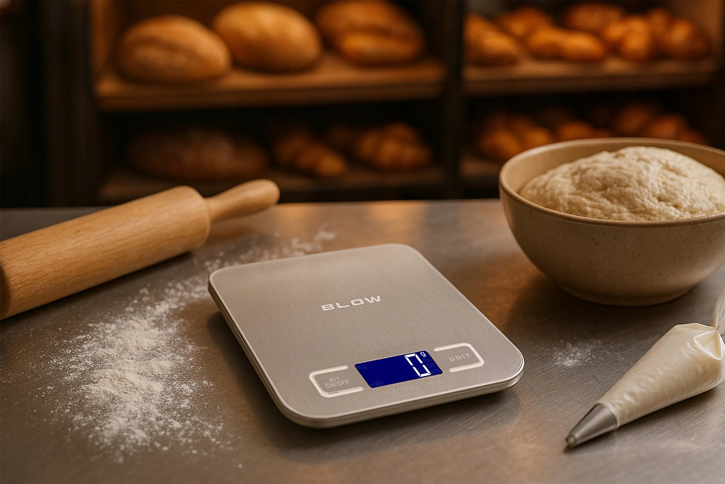 Tikslios elektroninės virtuvinės ir juvelyrinės svarstyklės 10 kg 1 g, su taros funkcija, LCD ekranu ir baterijomis