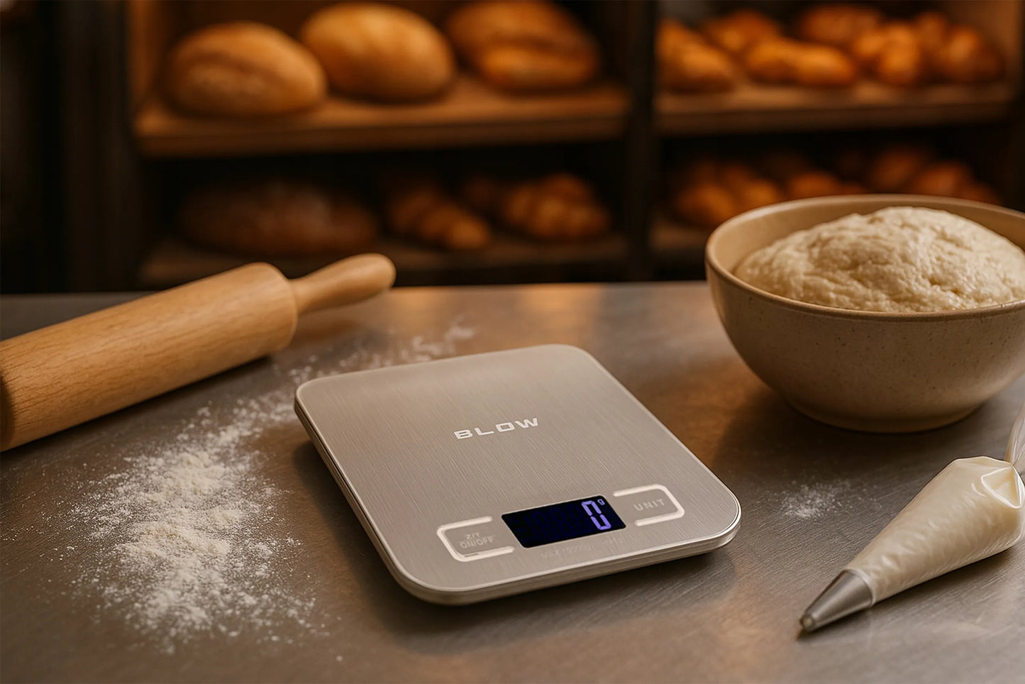 Tikslios elektroninės virtuvinės ir juvelyrinės svarstyklės 10 kg 1 g, su taros funkcija, LCD ekranu ir baterijomis