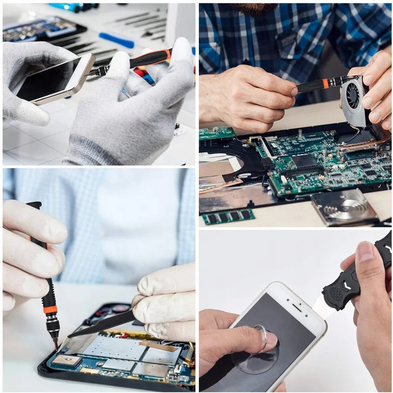Tikslus serviso įrankių rinkinys iPhone Samsung magnetiniai antgaliai