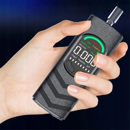 Tikslus skaitmeninis elektrocheminis alkotesteris su LCD ekranu ir 5 antgaliais