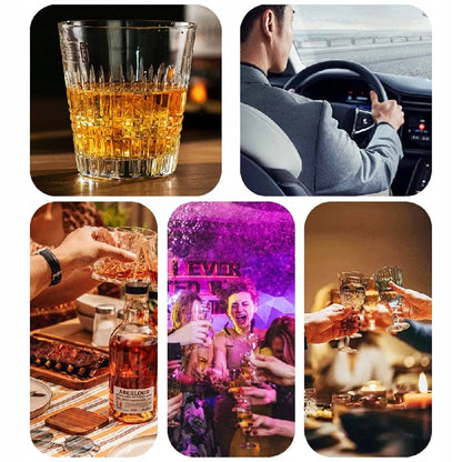 Tikslus skaitmeninis elektrocheminis alkotesteris su LCD ekranu ir 5 antgaliais