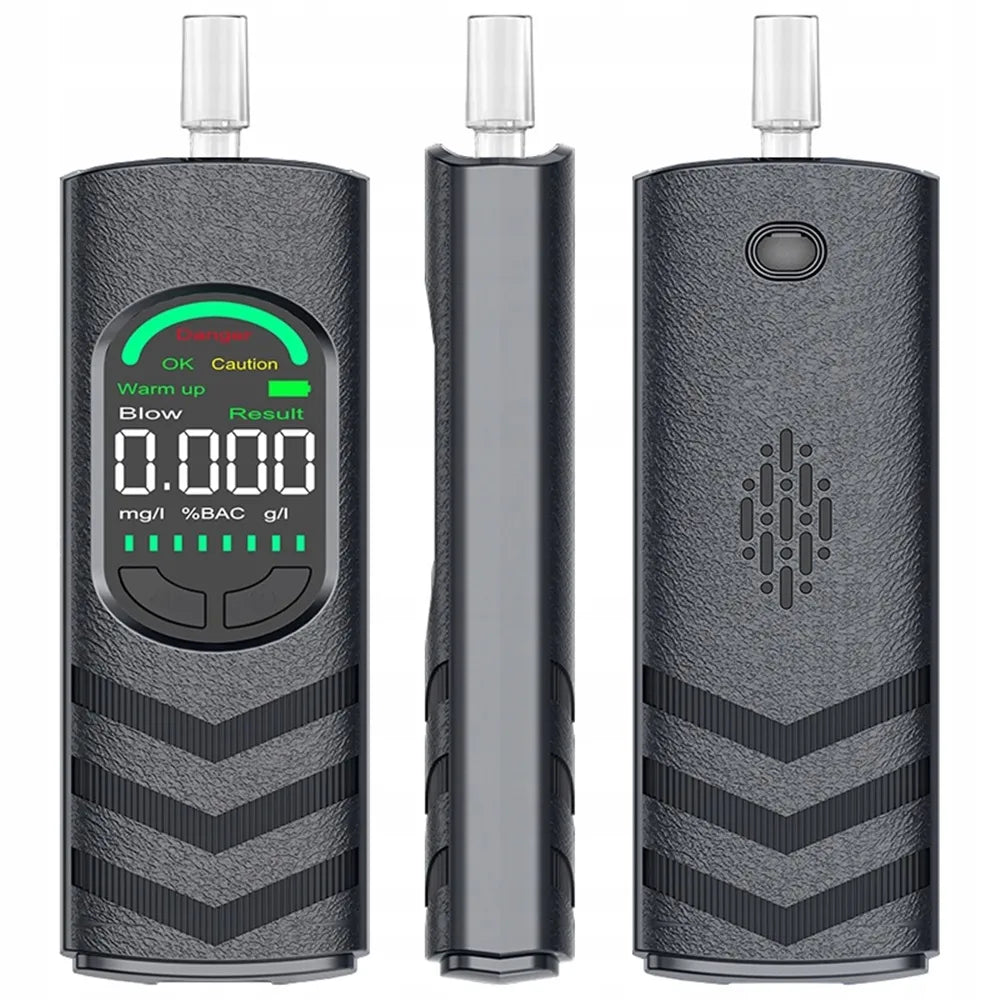 Tikslus skaitmeninis elektrocheminis alkotesteris su LCD ekranu ir 5 antgaliais