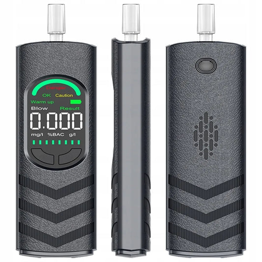 Tikslus skaitmeninis elektrocheminis alkotesteris su LCD ekranu ir 5 antgaliais