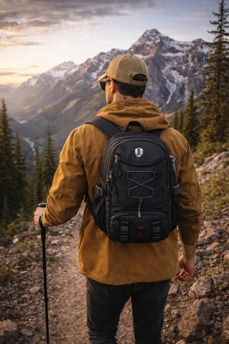 Trekkinginė turistinė kuprinė 30L stovyklavimui, kalnų žygiams ir išgyvenimo kelionėms