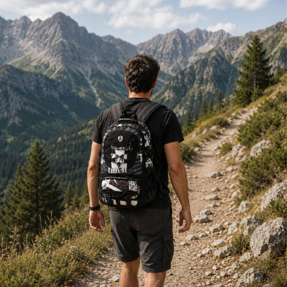Trekkinginė turistinė kuprinė stovyklavimui kelionėms į kalnus 30L Survival