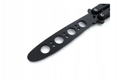 Treniruojamasis balisong peilis, juodas su dėklu